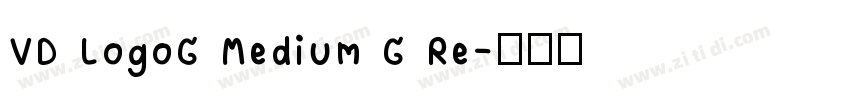 VD LogoG Medium G Re字体转换